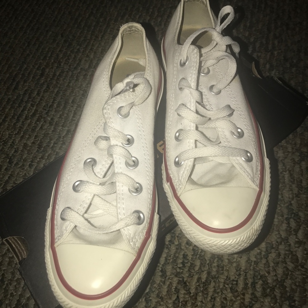 White low top Converse